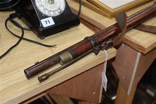 An 1868 Enfield percussion cap musket